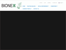 Tablet Screenshot of bionexx.com
